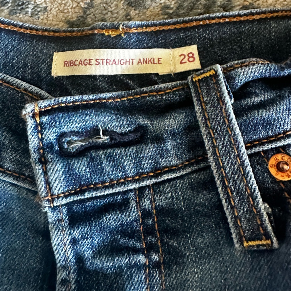 Levis Ribcage Straight Angle View 2